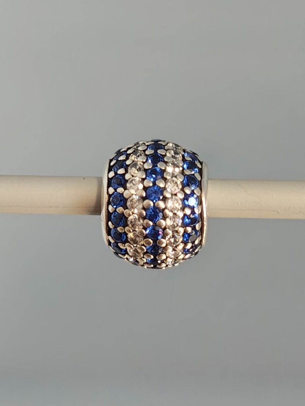 Authentic Pandora Retired Blue Nautical Pave Lights Charm – 791172NCB